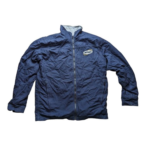 Tyndale FR Flame Resistant Jacket Full Zip Size L Field Coat USA NFPA Dark Blue - Picture 1 of 6